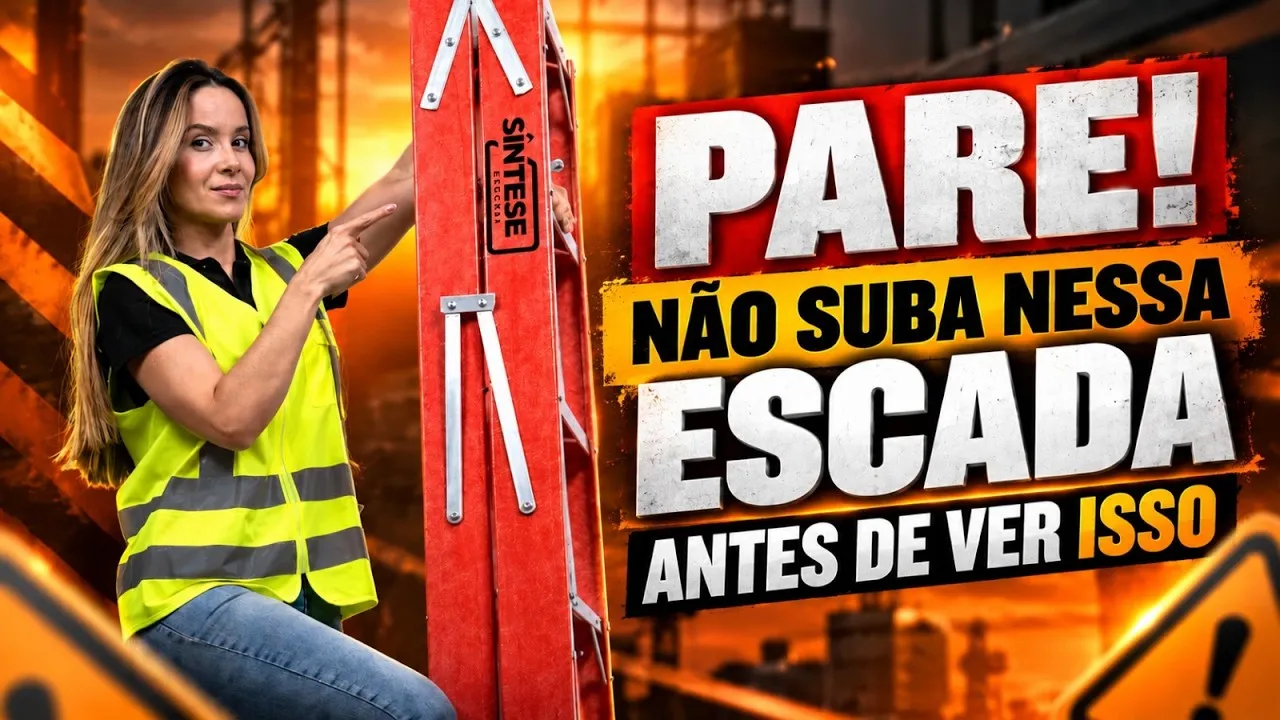 Miniatura do vídeo Escada é trabalho em altura? Entenda o que realmente precisa ser avaliado