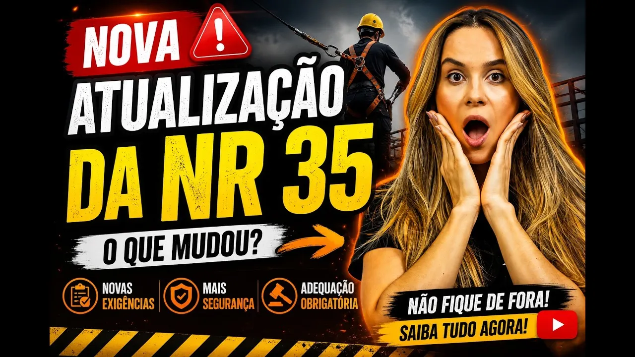 Miniatura do vídeo NR 35 atualizada: o que muda no treinamento em altura